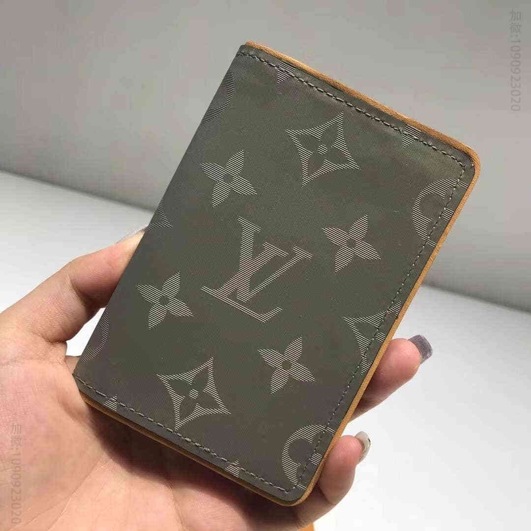LV/路易威登 18秀款钛合金镭射系列口袋钱夹卡包 M63233