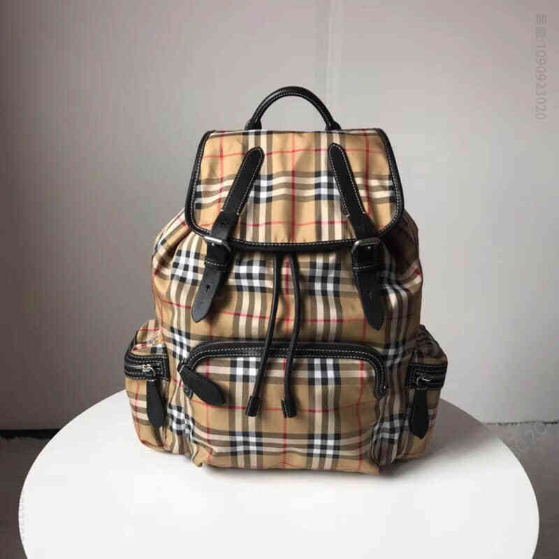 BurberryTheRucksack-大号Vintage格纹军旅背包40697481