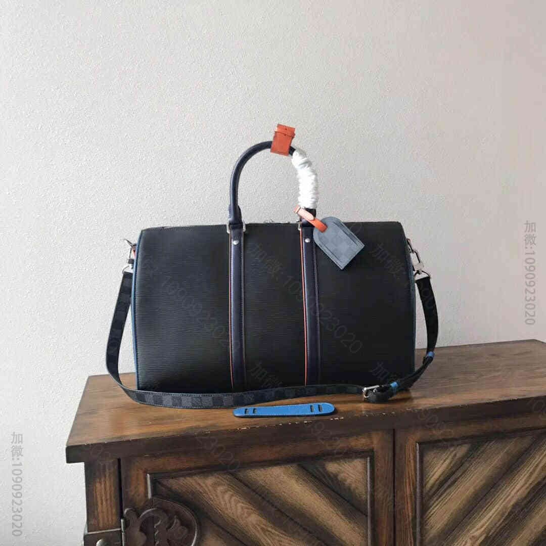 LV路易威登 18秋冬新款Epi皮革Keepall 50旅行袋 M51462