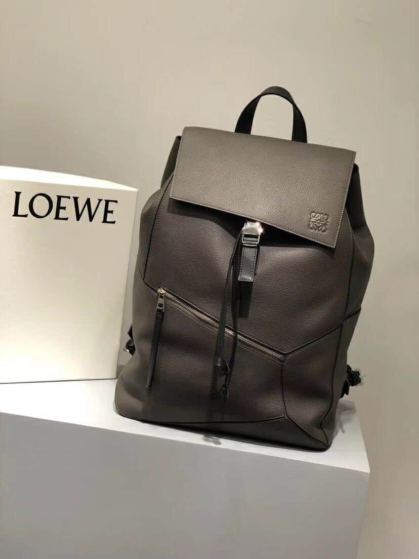 罗意威LoeweBackpack新款超大容量男士双肩包 罗意威男款双肩包 
