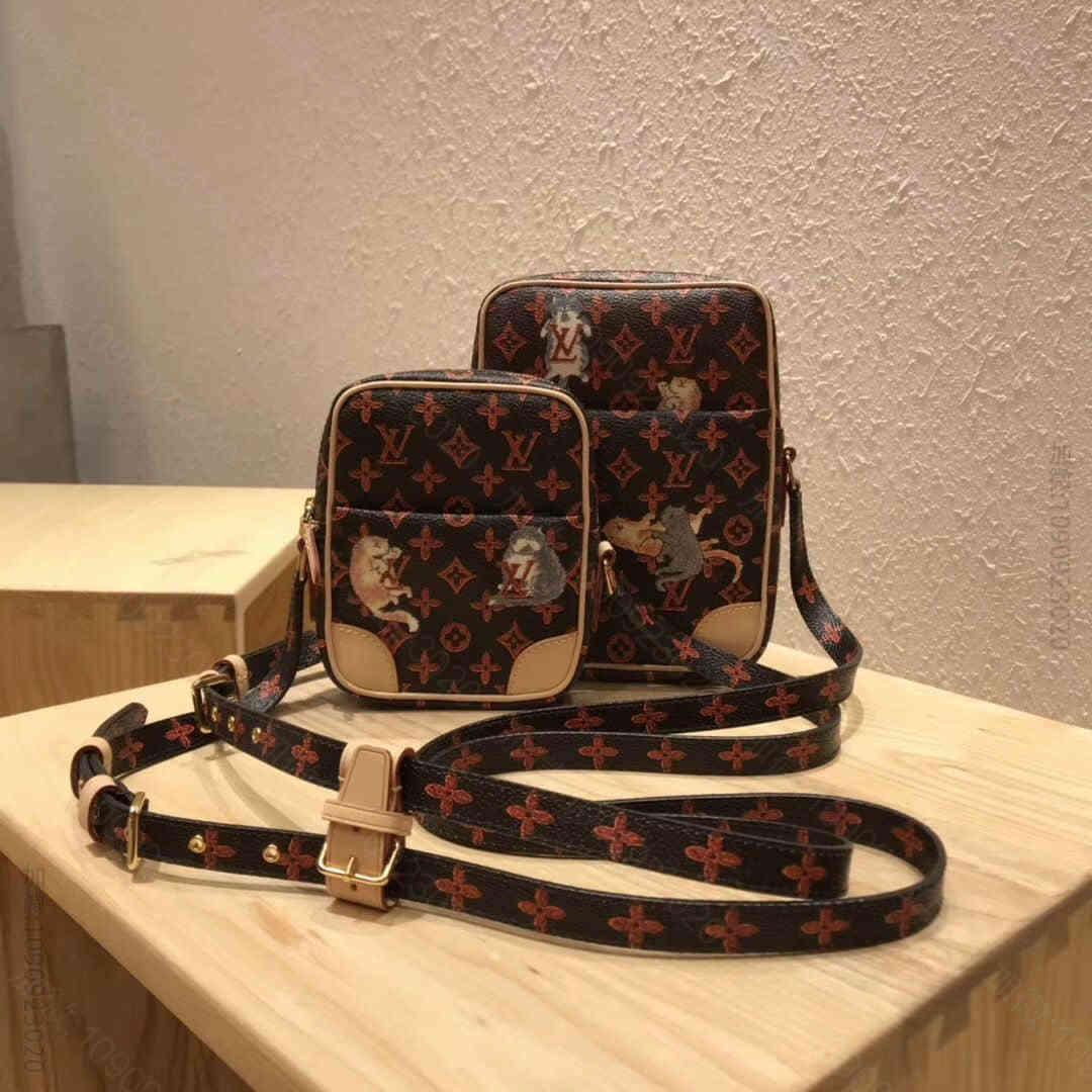 LV/路易威登19SS PANAME猫咪限定系列二合一斜挎相机包 M4439...