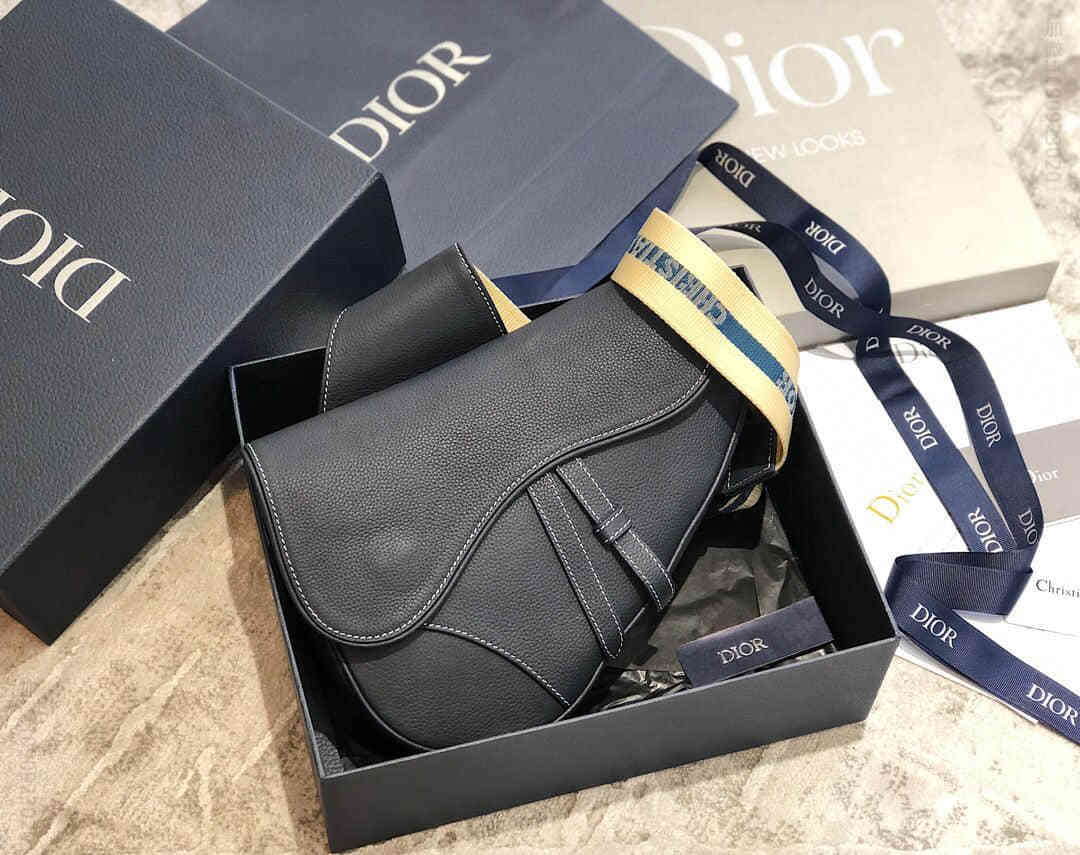Dior/迪奥 2023最新男款马鞍包 深蓝
