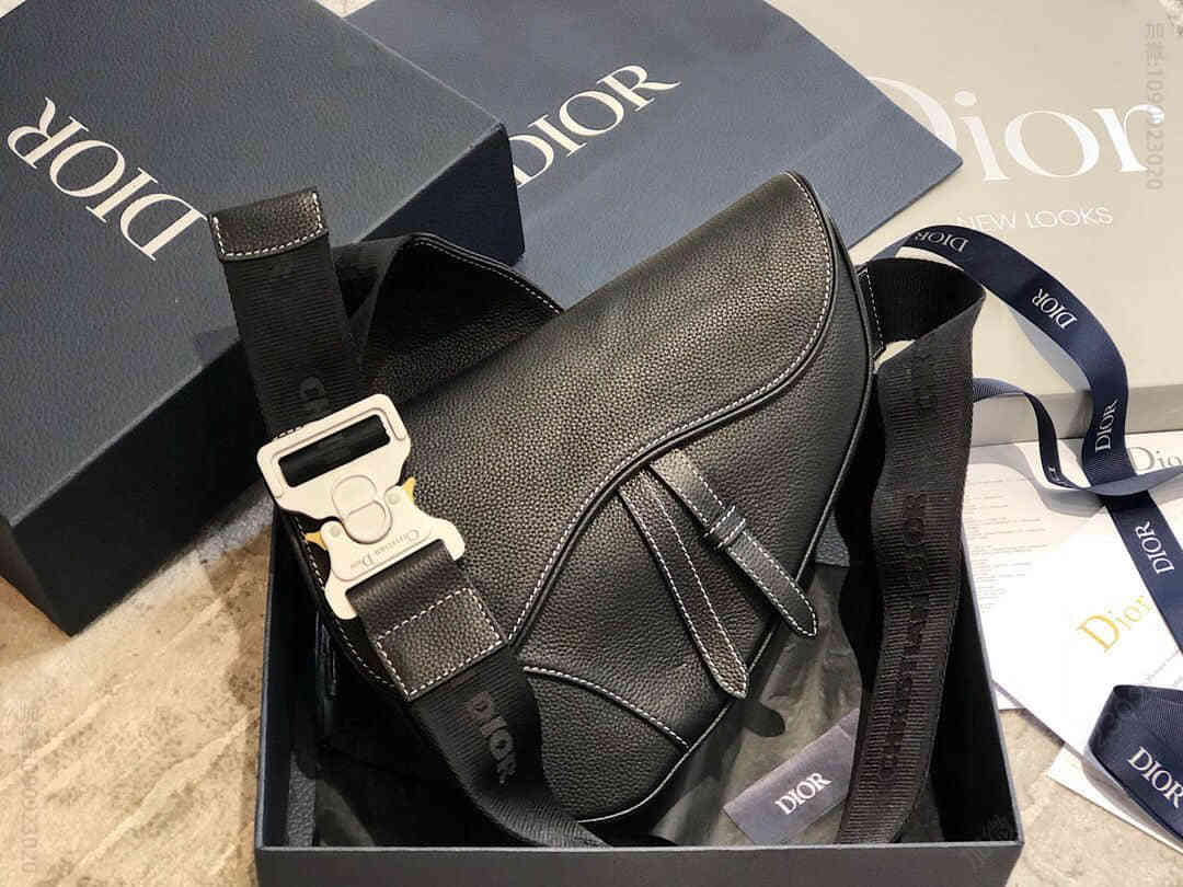 Dior/迪奥 2023最新男款马鞍包 黑色