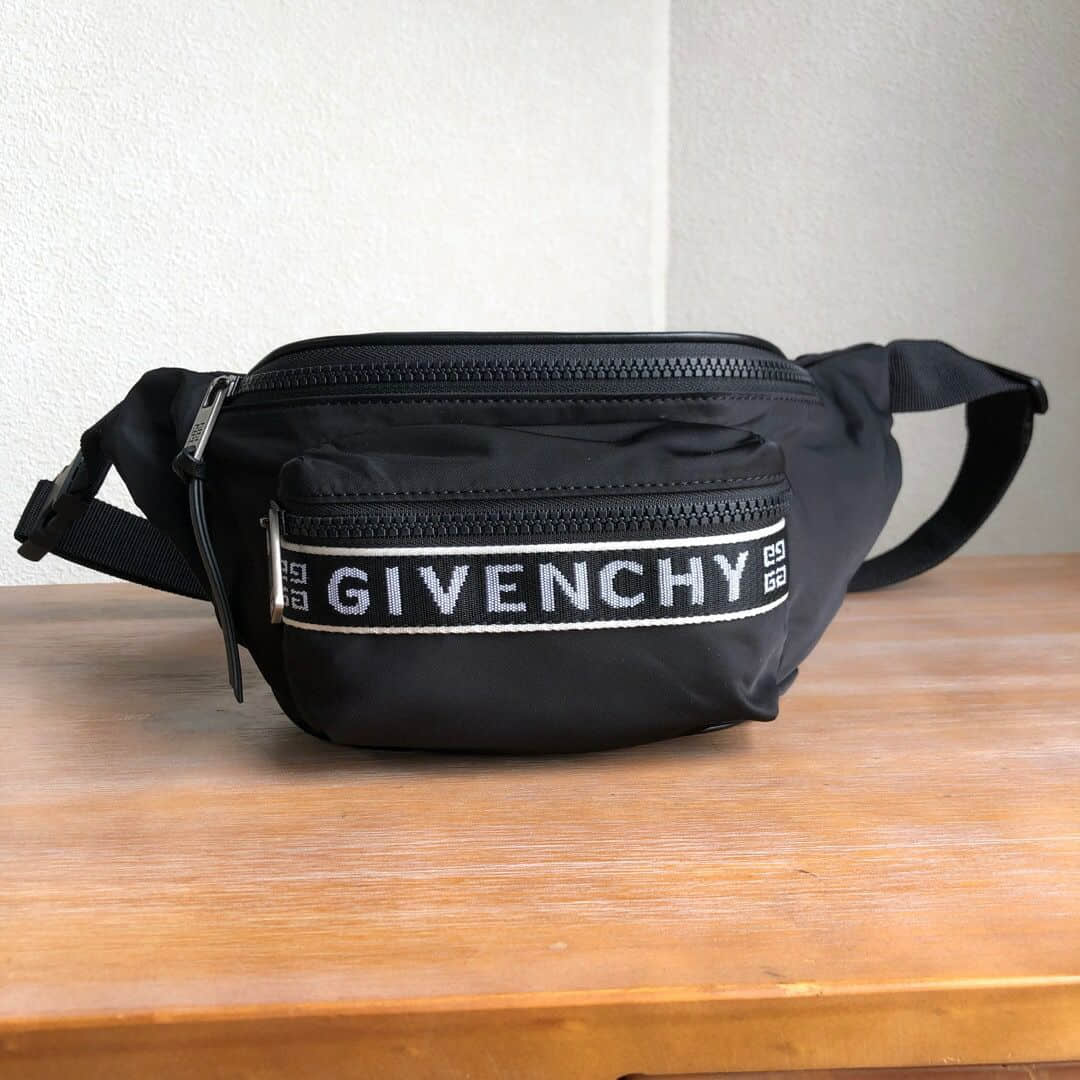 Givenchy纪梵希尼龙腰包黑色