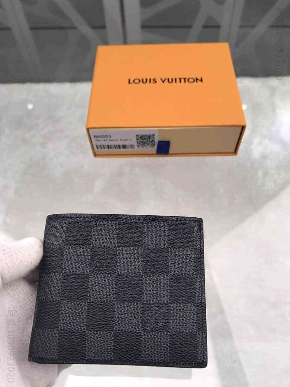 LV N60053 棋盘格Amerigo钱夹