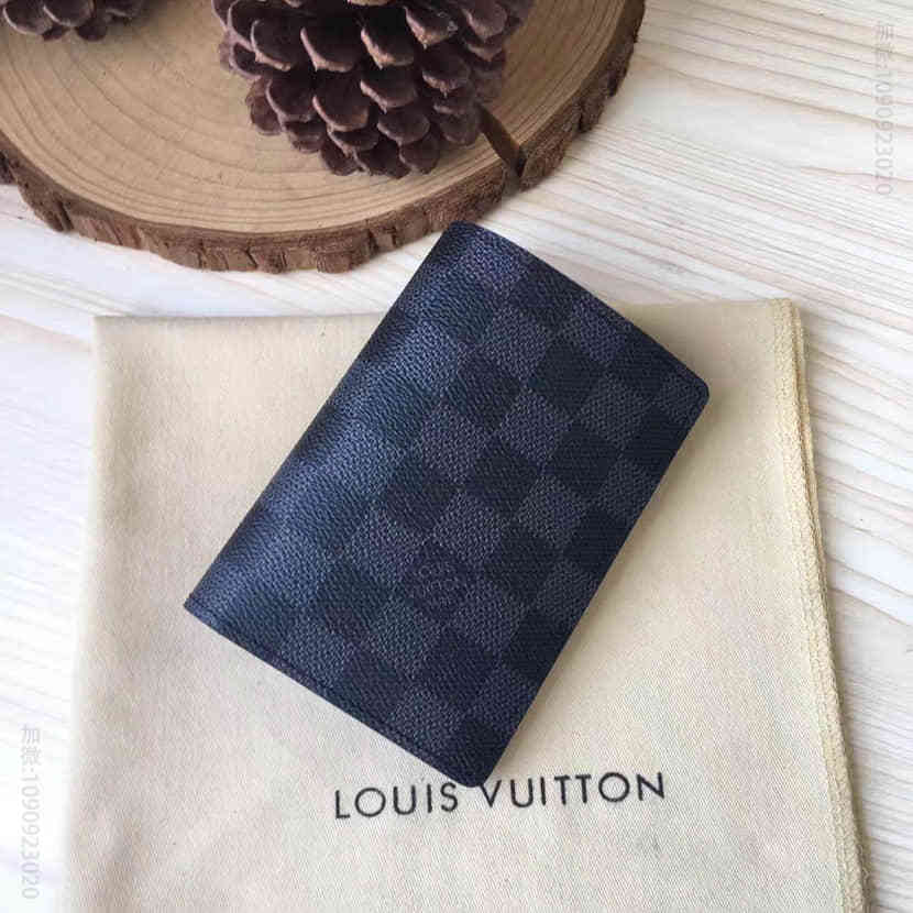 LV代购James 钱夹 路易威登新品Damier Graphite帆布牛皮卡包N63117
