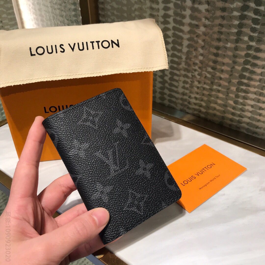 LV 黑花口袋钱夹 M61696