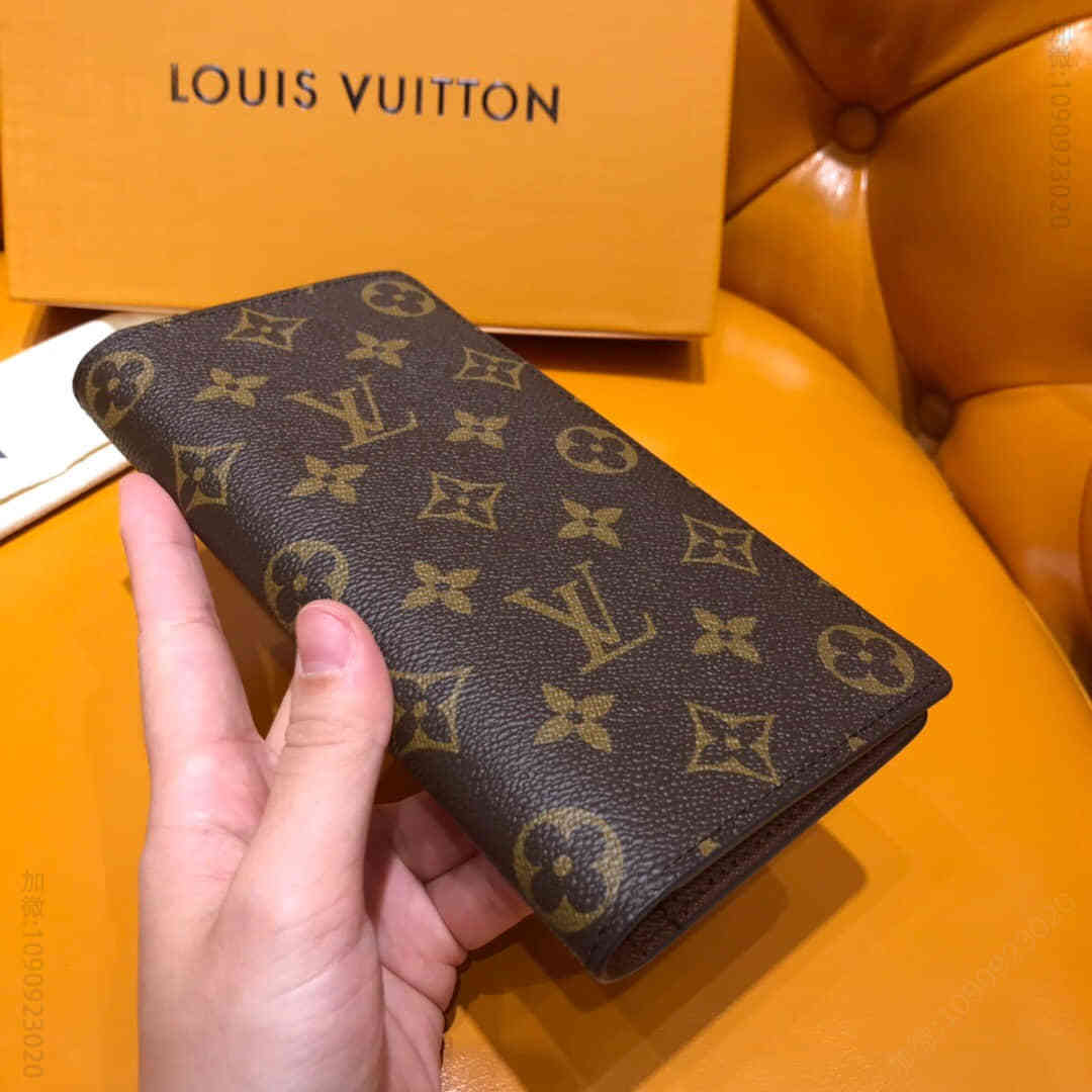 LV 老花色长款对折BRAZZA钱夹 M66540