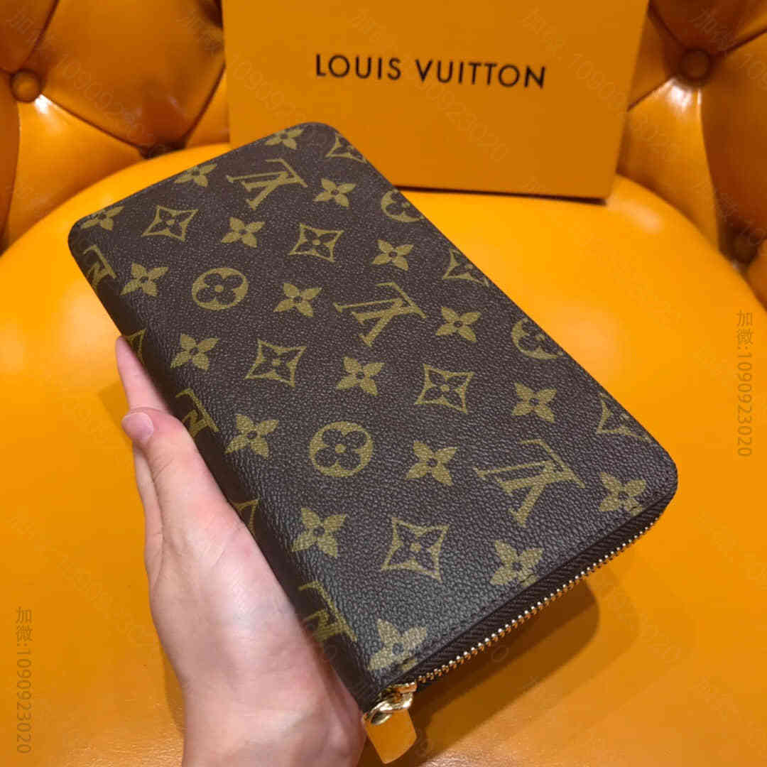 高仿LV男士钱包 LV 大号老花色ZIPPY拉链钱夹 M60002 LV男士钱包 M60002