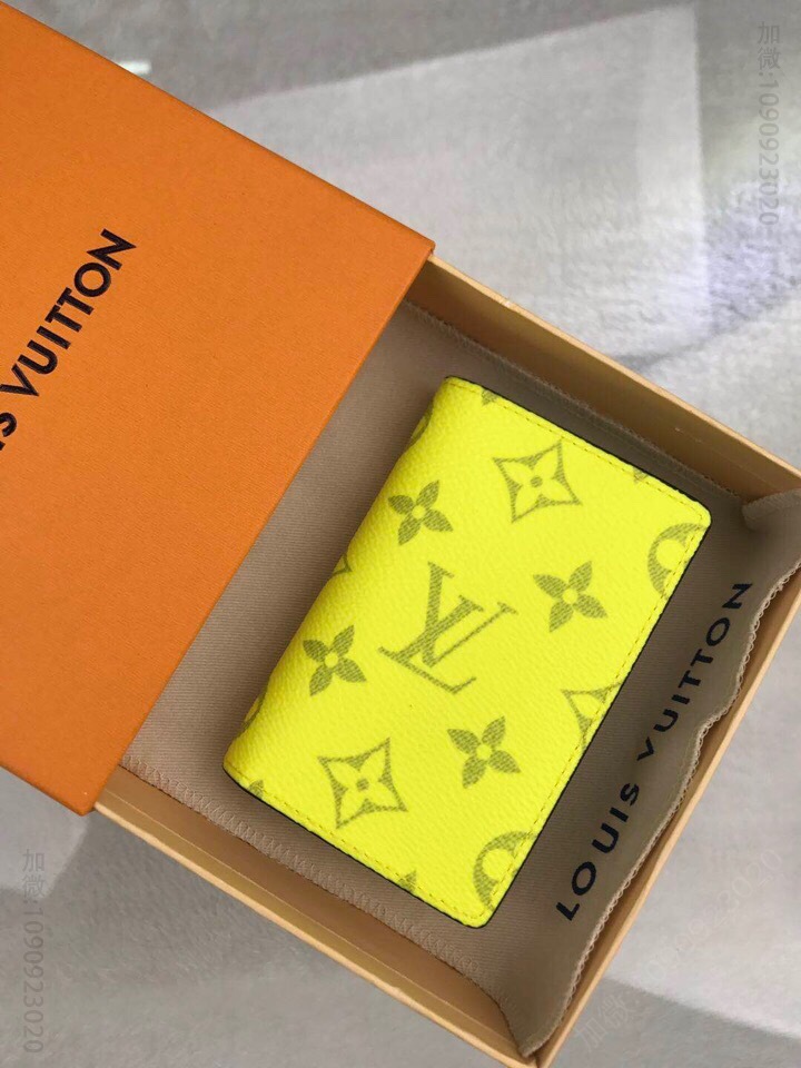 LV 2023新款彩色对折口袋钱夹 M30318