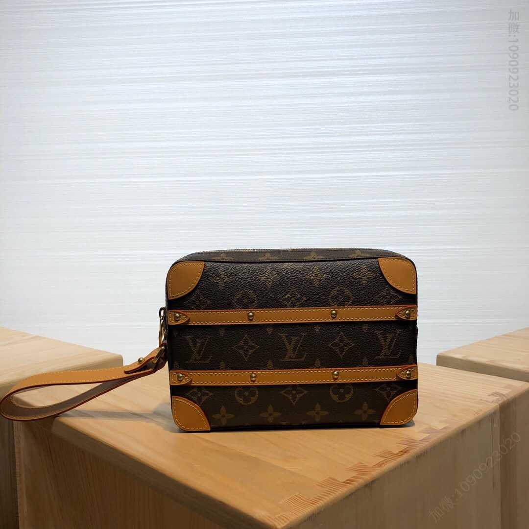 LV 2023新款SOFT TRUNK 老花手拿包 M44779