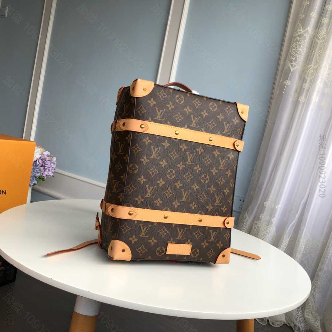 LV 2023新款老花Soft Trunk小号双肩包 M44752