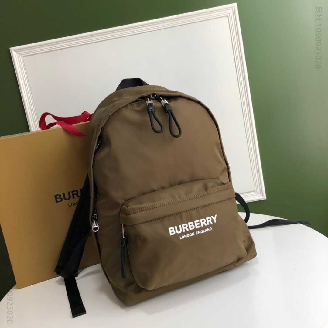 Burberry巴宝莉19新款徽标印花尼龙双肩包80161101