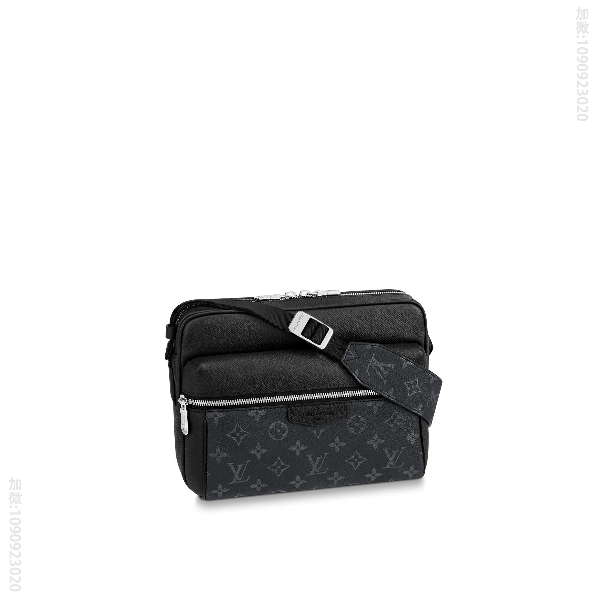LV M30233 OUTDOOR 黑花邮差包