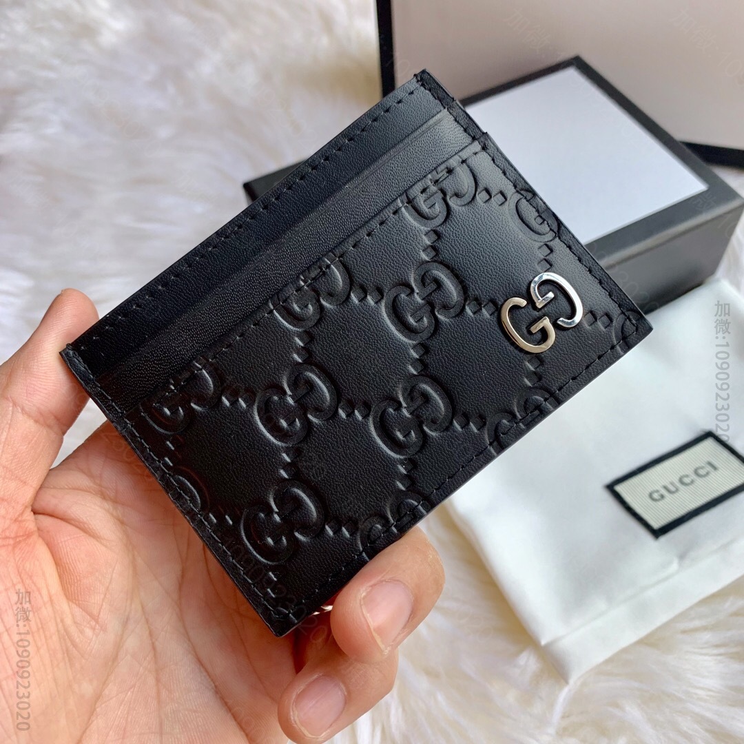 Gucci古驰ssimaGG五金款男女通用卡包473927