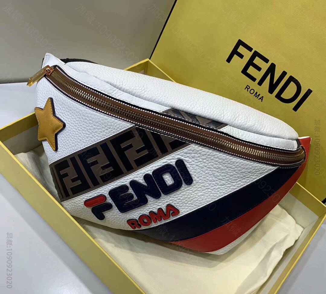 FENDI芬迪荔枝纹胸包腰包2368