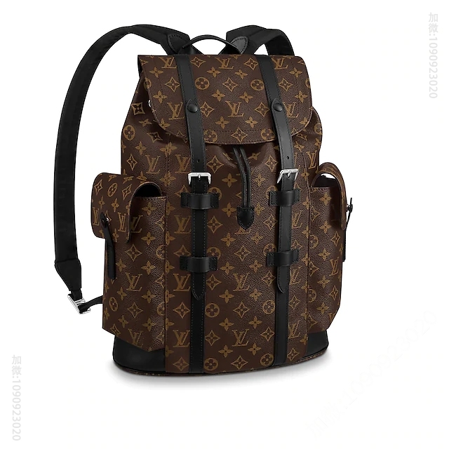 LV Christopher 老花小号双肩包背包 M43735