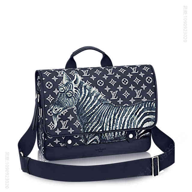 LV Messenger 大号邮差包 Monogram Other斑马动物图案M43293