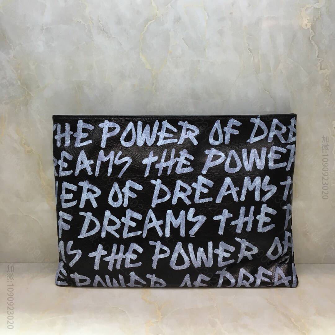 Balenciaga巴黎世家2023春夏新款定制油蜡皮手包169
