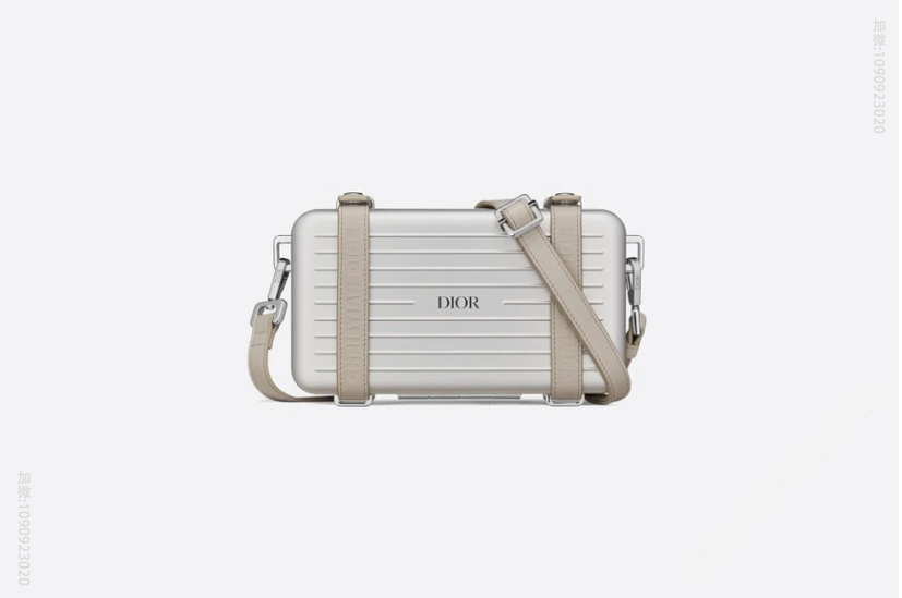 Dior/迪奥 Rimowa联名 银色铝镁合金小箱子斜挎包