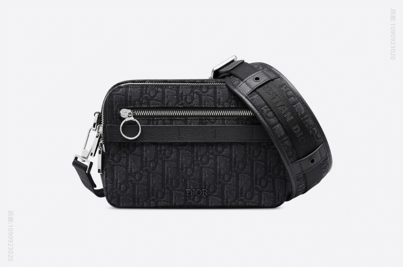 Dior/迪奥 黑色 OBLIQUE 图案 SAFARI 邮差包 1SFPO101