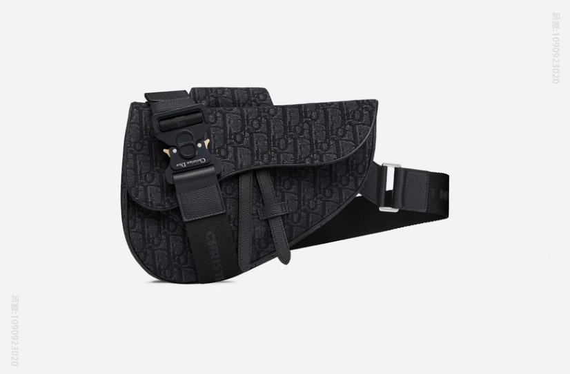 Dior/迪奥 SADDLE DIOR OBLIQUE黑色马鞍包 1ADPO093YKY_H00N