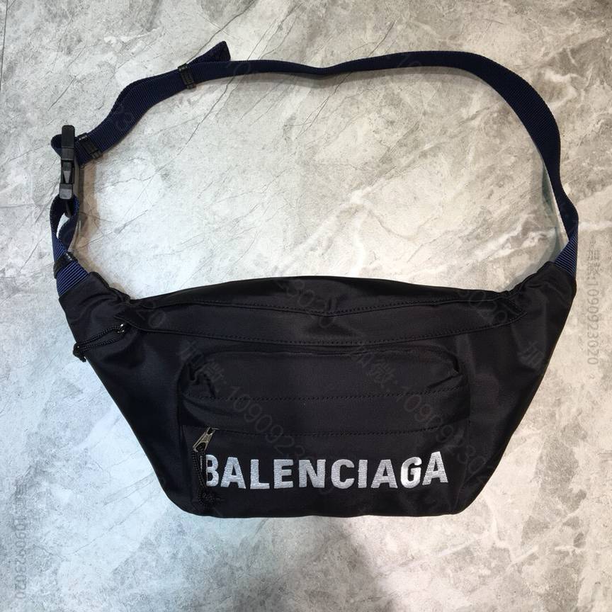 Balenciaga巴黎世家Wheel Logo 刺绣腰包180613