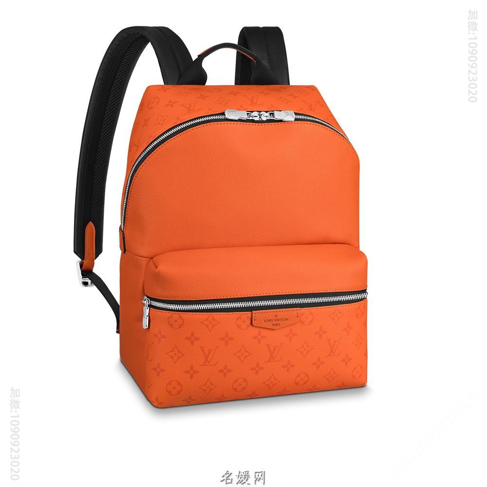 LV M30410 Taigarama系列Taiga牛皮Discovery橙色双肩包