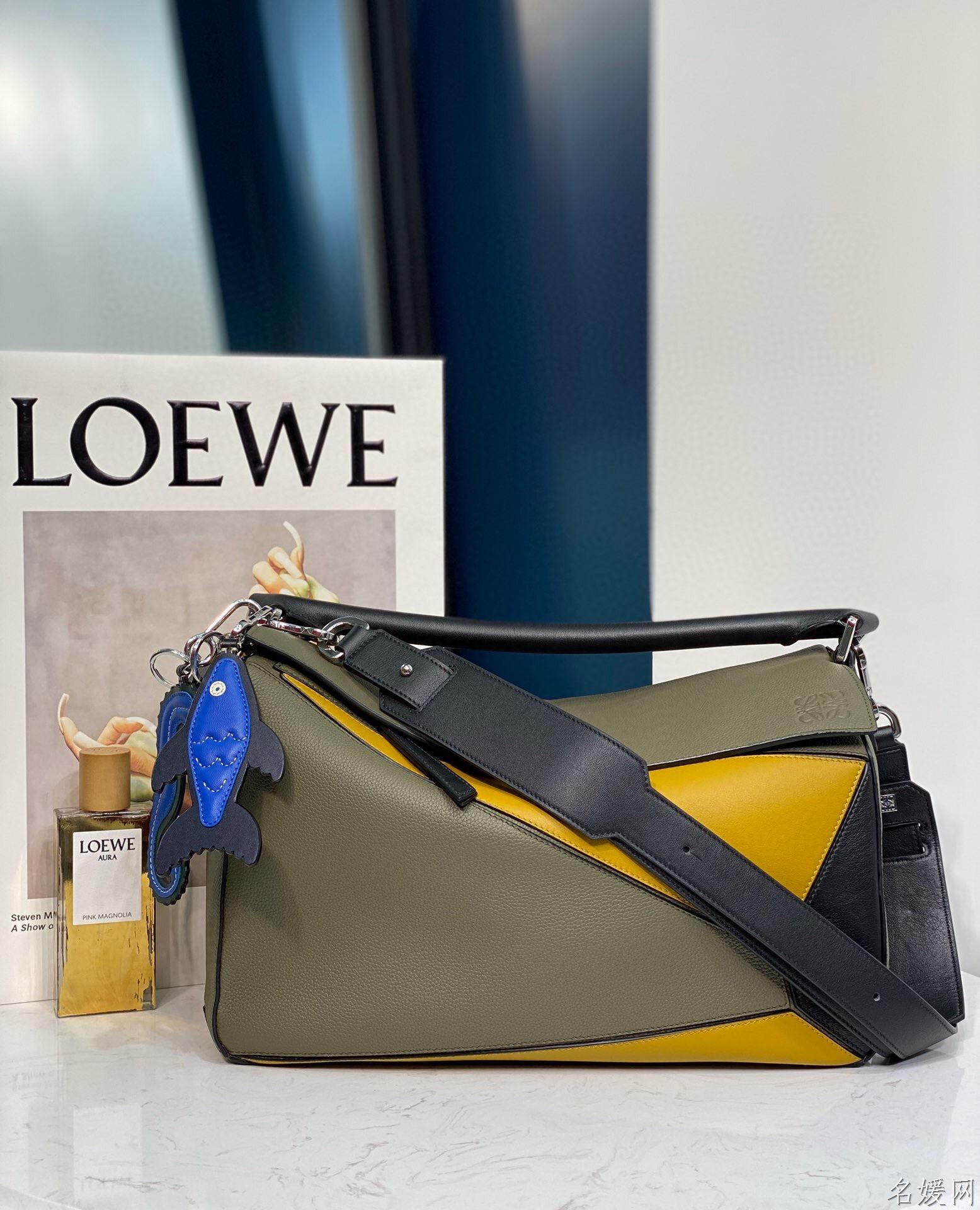 原单罗意威男款手提包 Loewe/罗意威 新色Puzzle几何包35cm 罗意威男款手提包 