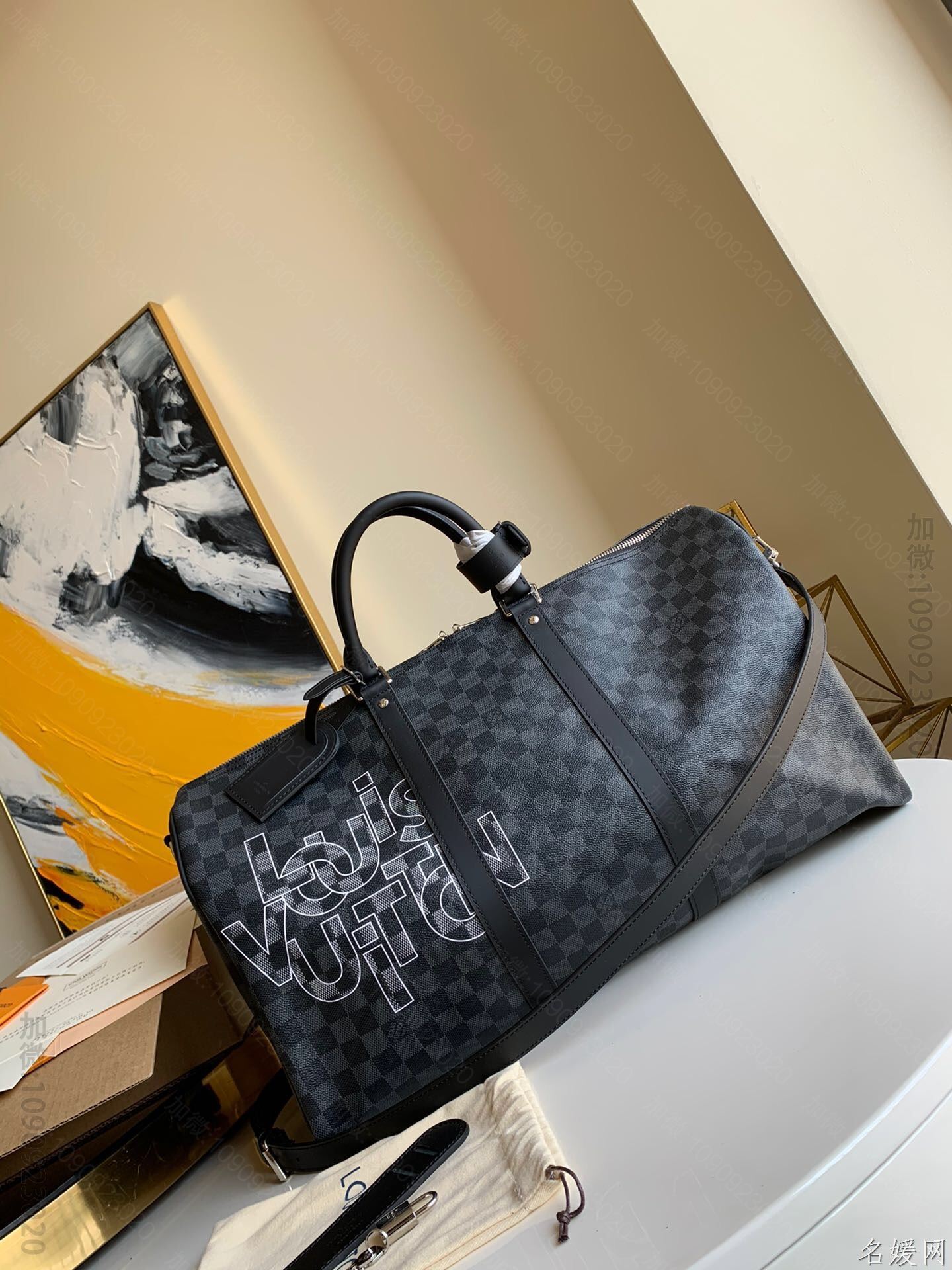 LV 2023新款Keepall Bandoulière 50 旅行袋 N4...