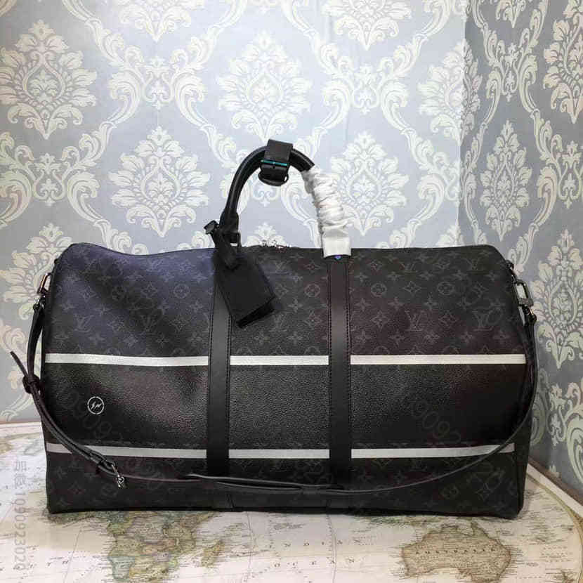 藤原浩合作系列 LV Monogram 日蚀闪光 KEEPALL 55 旅行...