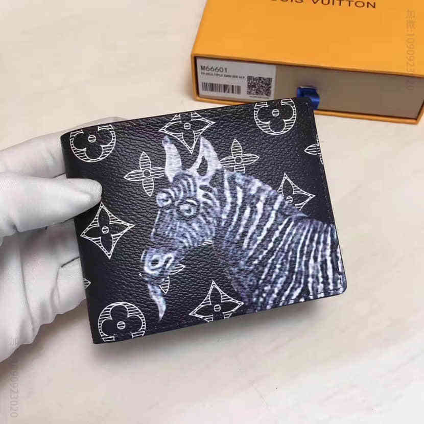 路易威登 Monogram Other斑马与大象印花 MULTIPLE 钱夹M66601