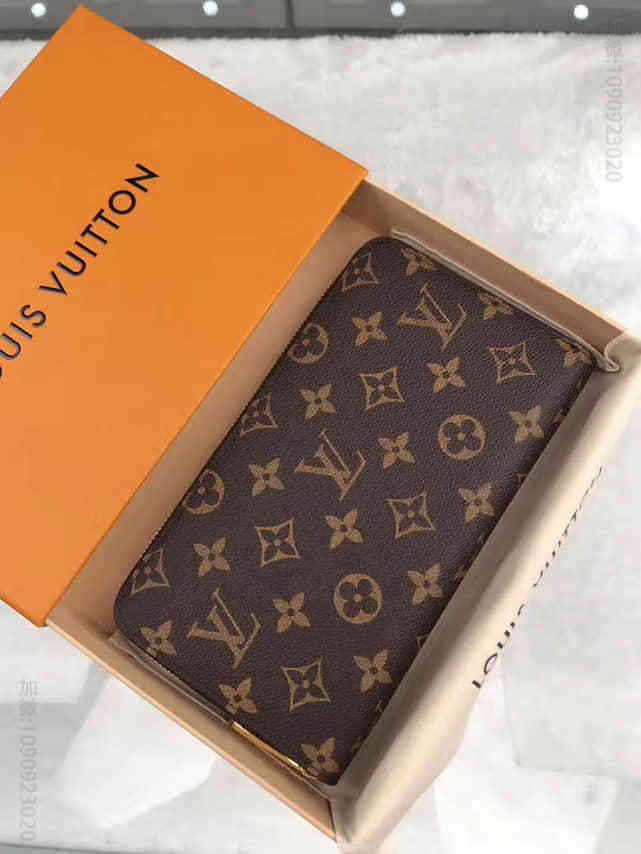 LV Damier Graphite老花帆布ZIPPY ORGANIZER 拉链钱夹 M60002