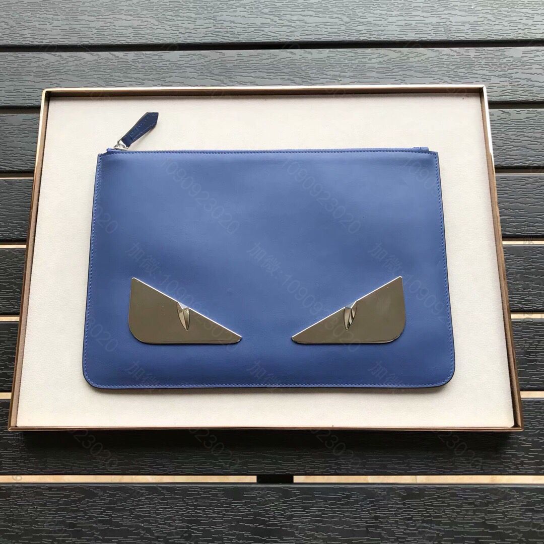 FENDI芬迪BAG BUGS眼睛造型小牛皮手拿包0078SQP