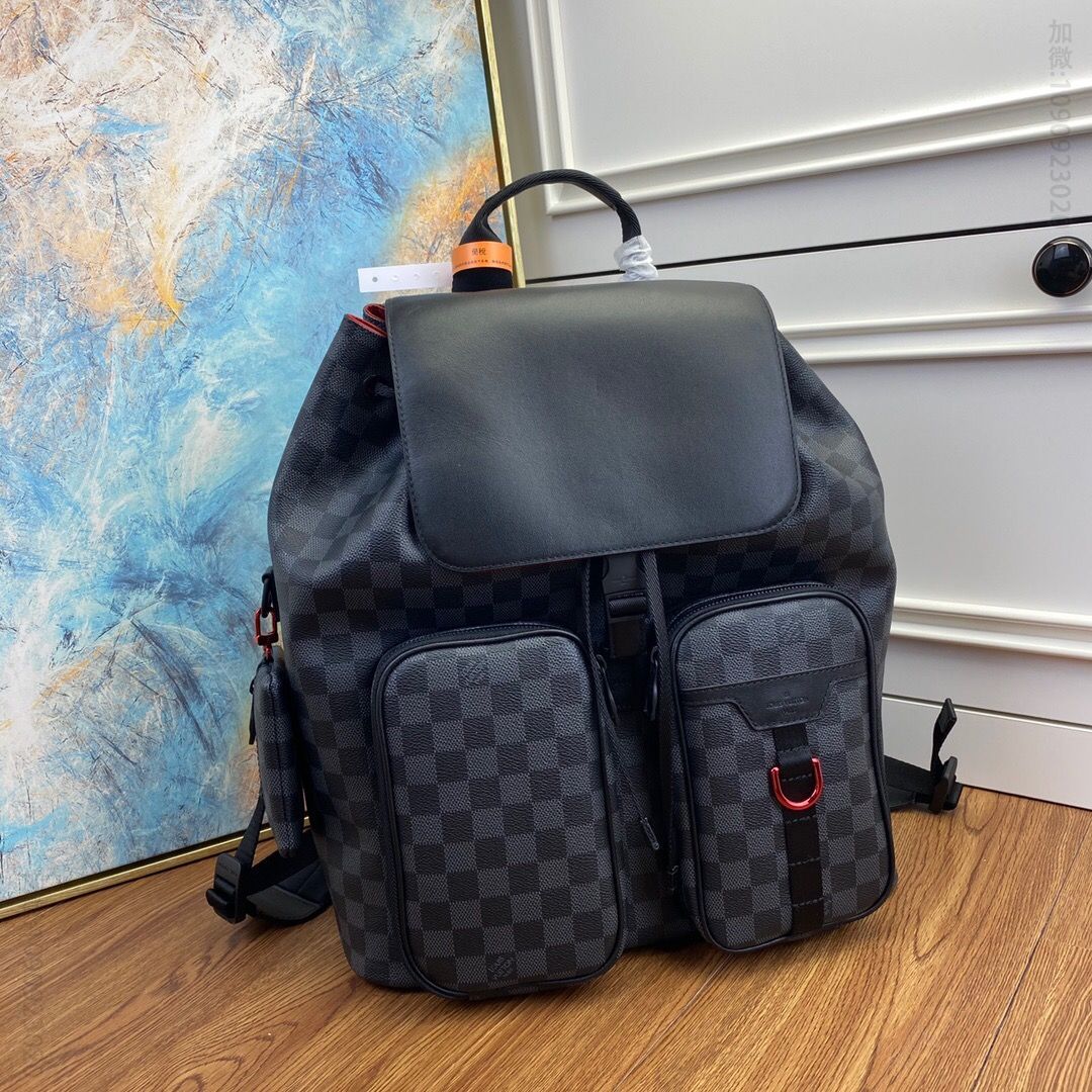 LV N40279 Damier Graphite黑格Utility双肩包