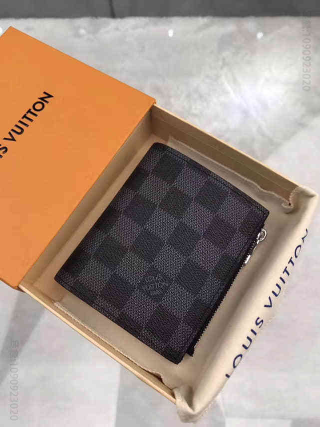 LV N64021 Damier Graphite 黑格纹帆布 SMART 钱夹
