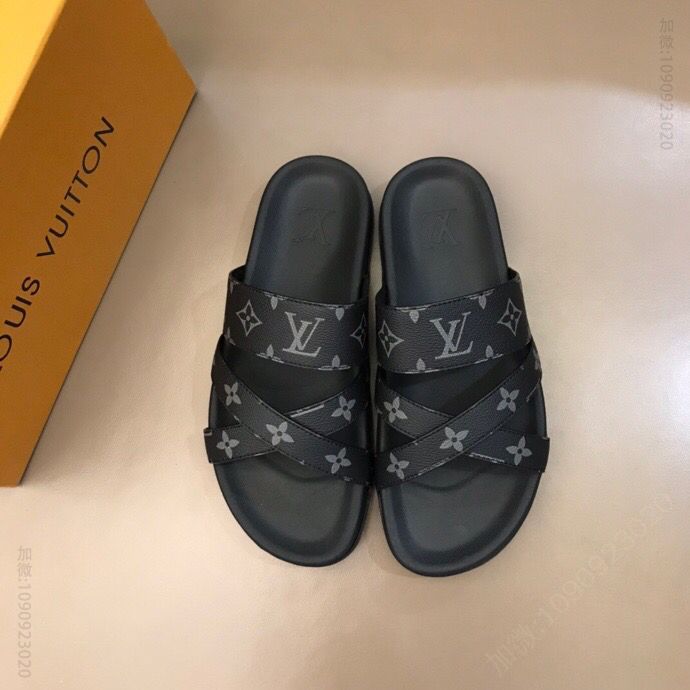 LV/路易威登 高端精品 原版材质L牌奢品男士拖鞋