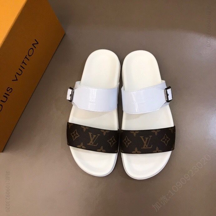 LV/路易威登 高端精品 原版材质L牌奢品男士拖鞋