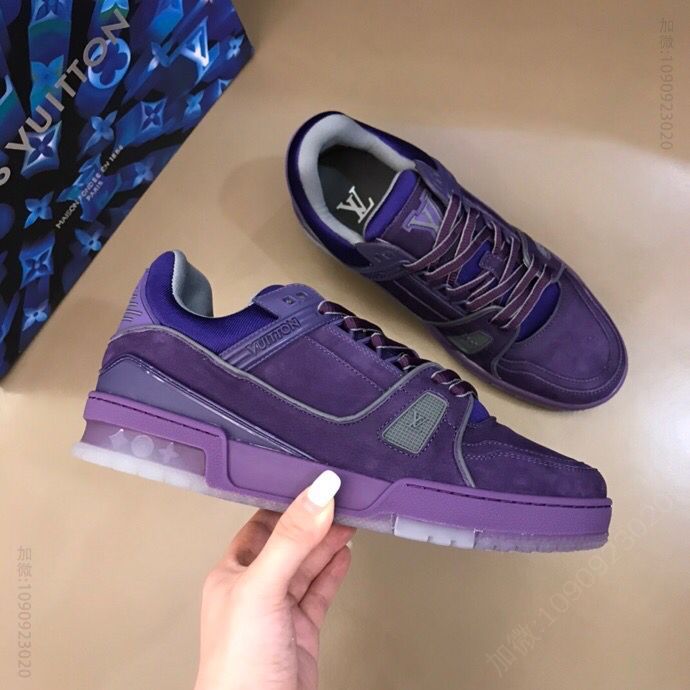 LV/路易威登 L 奢品限定Trainer低帮篮球鞋