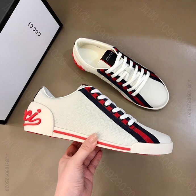GUCCI古驰 G家新品 男士复古低帮休闲鞋