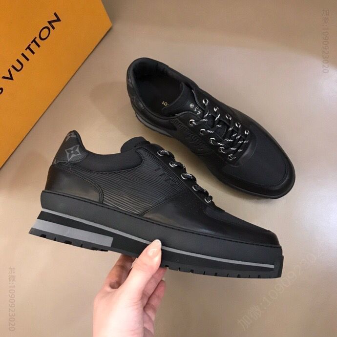 LV/路易威登 Epi 皮革拼接L 2023Harlem 系带运动鞋