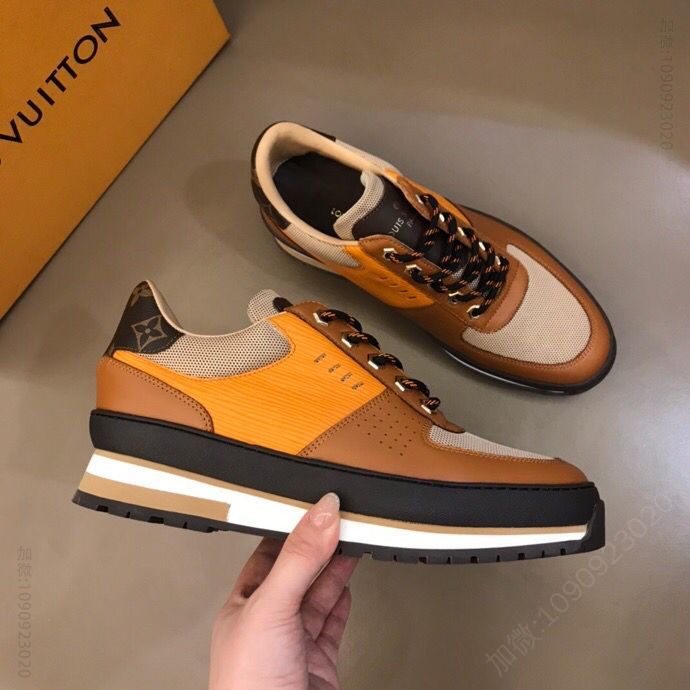 LV/路易威登 Epi 皮革拼接L 2023Harlem 系带运动鞋