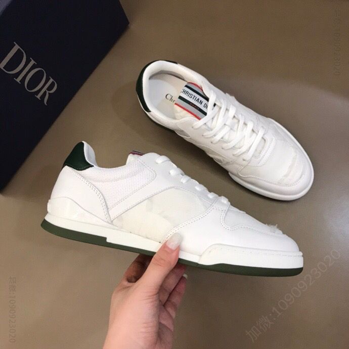 DIOR迪奥 黑色科技面料拼接头层牛皮D～r 男士Travel运动鞋