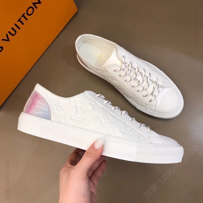 LV/路易威登 原版头层牛皮L 2023男士运动鞋