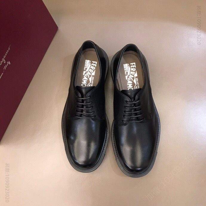 Ferragamo菲拉格慕 F 2023新款德比鞋男士商务皮鞋