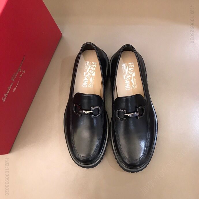 Ferragamo菲拉格慕 F 2023新款德比鞋男士商务皮鞋