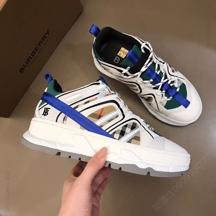 博柏利Burberry B家原单精品，时装秀款 Union 运动鞋