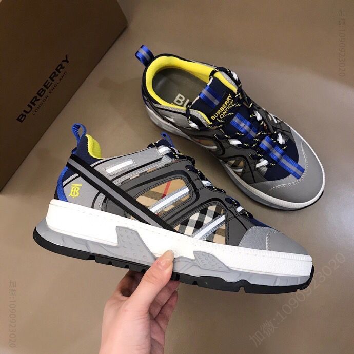 博柏利Burberry B家原单精品，时装秀款 Union 运动鞋