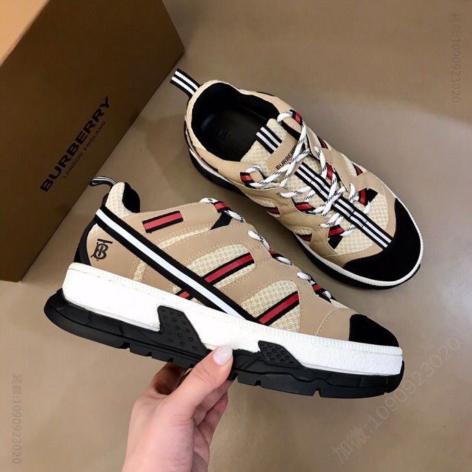 博柏利Burberry B家原单精品，时装秀款 Union 运动鞋