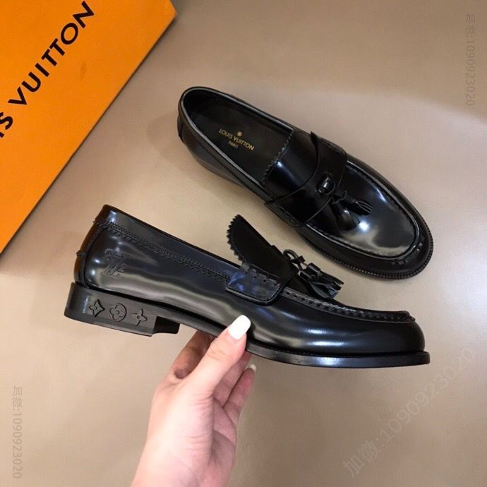 LV路易威登 高端真皮大底经典男士商务皮鞋